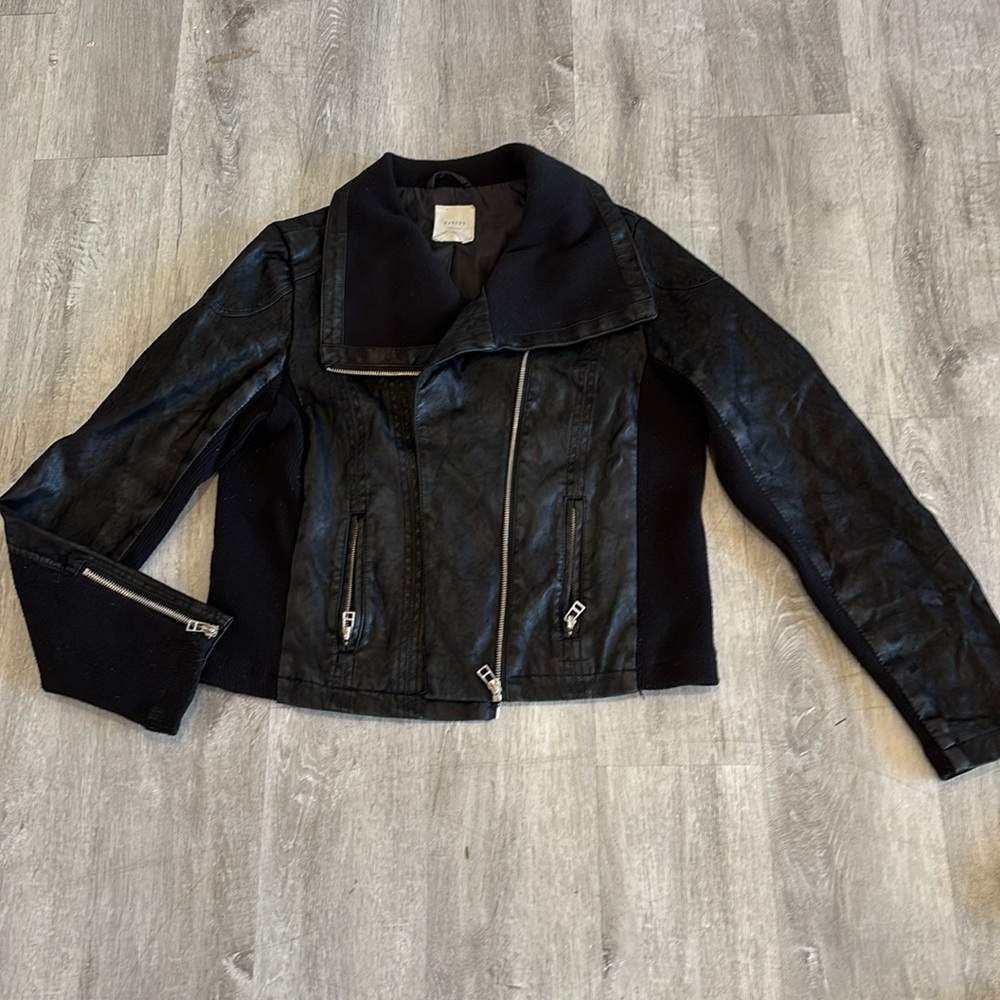 Harper Heritage FAUX LEATHER MOTO STYLE JACKET Size Medium